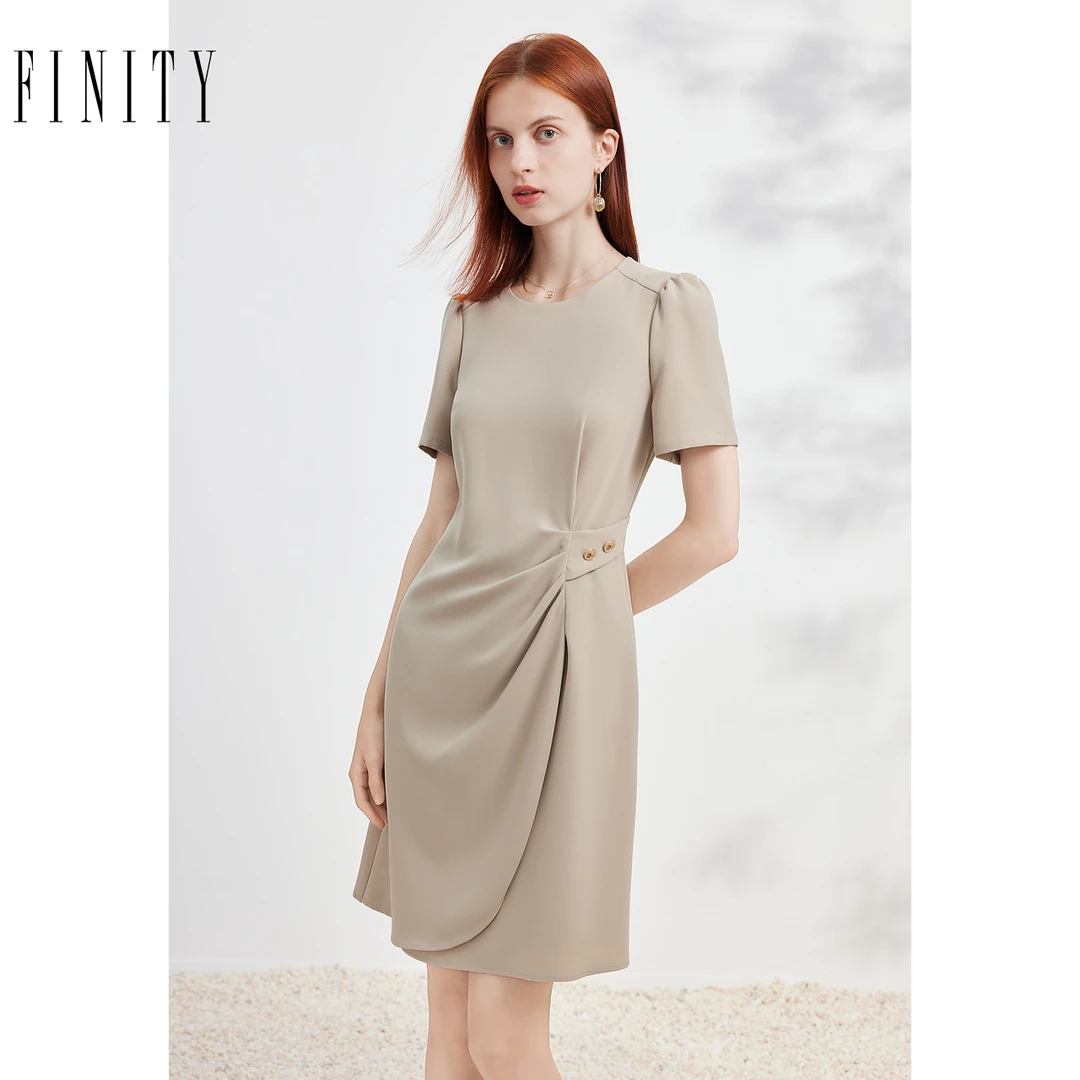 【粉丝专享】FINITY 名媛风气质A字裙 F22W3C17L3