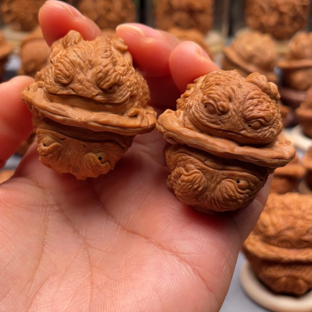 手串/手链核桃金蝉蛤蟆头核桃雕刻核桃雕刻