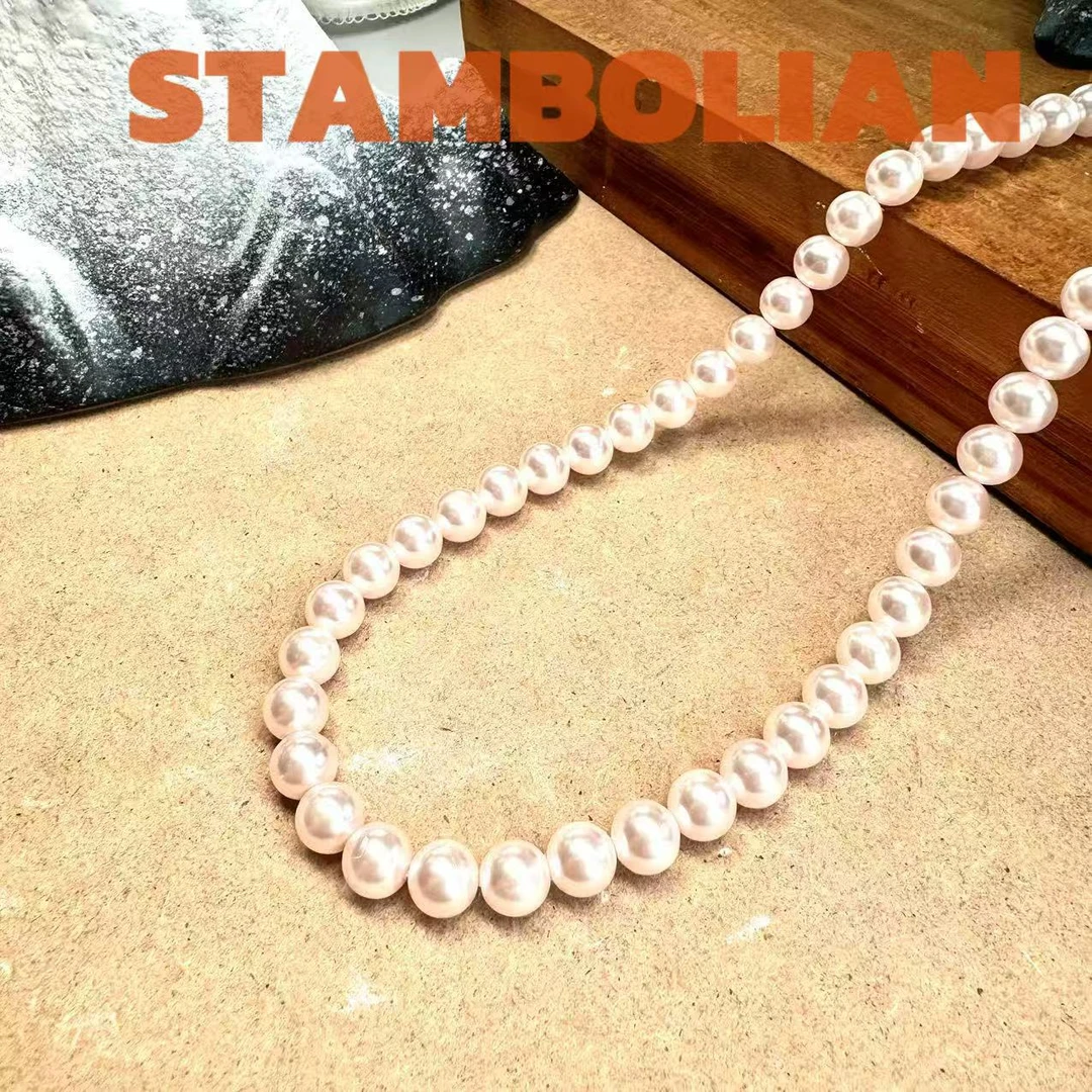 铜合金项链 正品STAMBOLIAN 【红粉佳人】强光珠妈妈链AE645