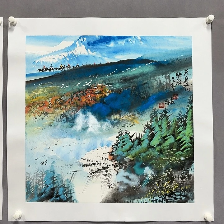 国画亲笔手绘放心去藏