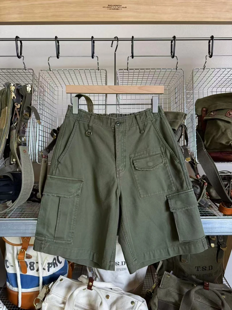 Cargo Short 400G 重磅阿苏特蜡染水洗工装炮弹短裤-K966