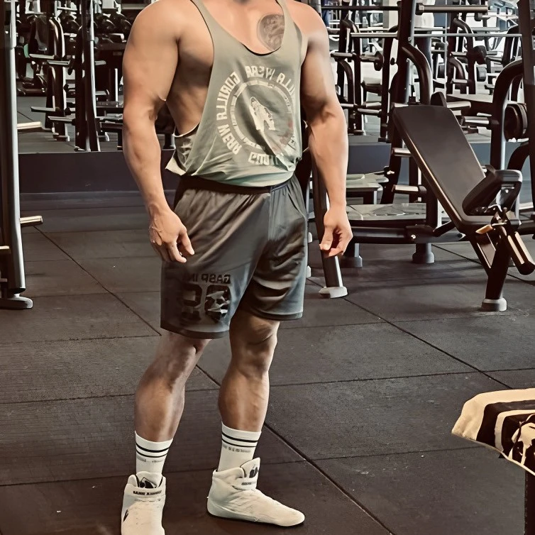 原版 盖世 四分短裤美式新款速干面料弹力男士健身训练夏季薄款