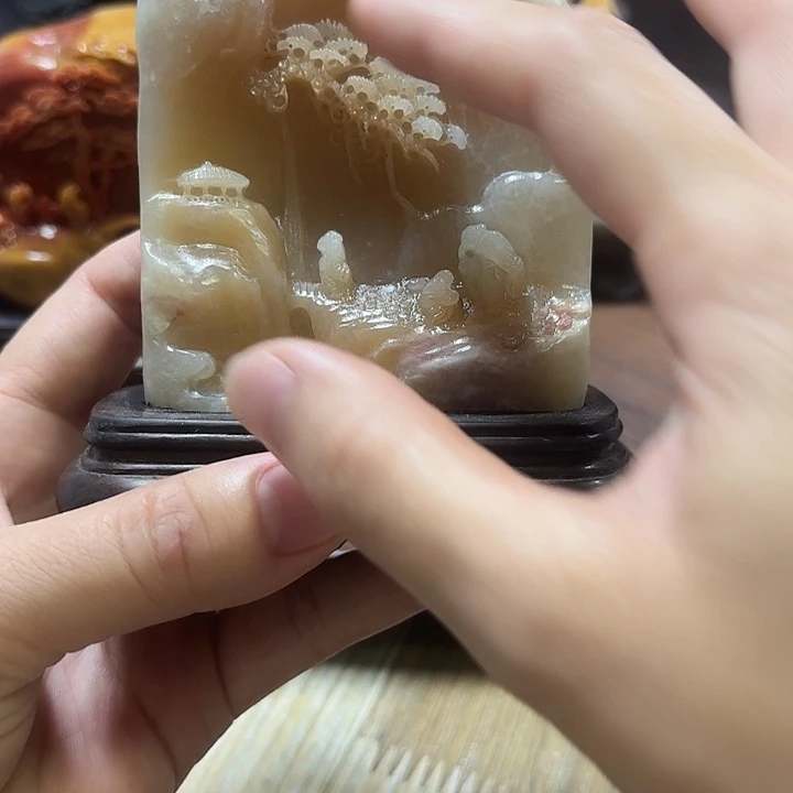 寿山石富贵山居图