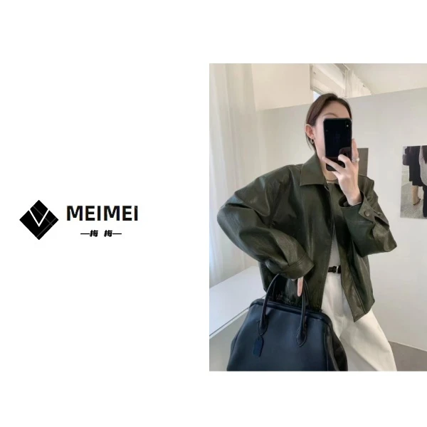 XMM.《中古风绿皮》2025春款潮流时尚百搭洋气休闲显瘦高级-26S2032