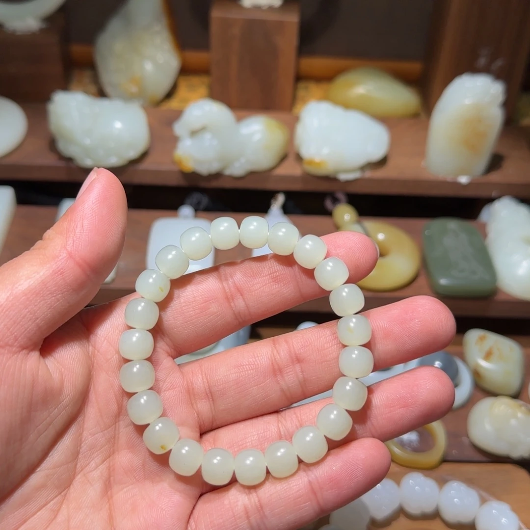 和田玉未镶嵌手链