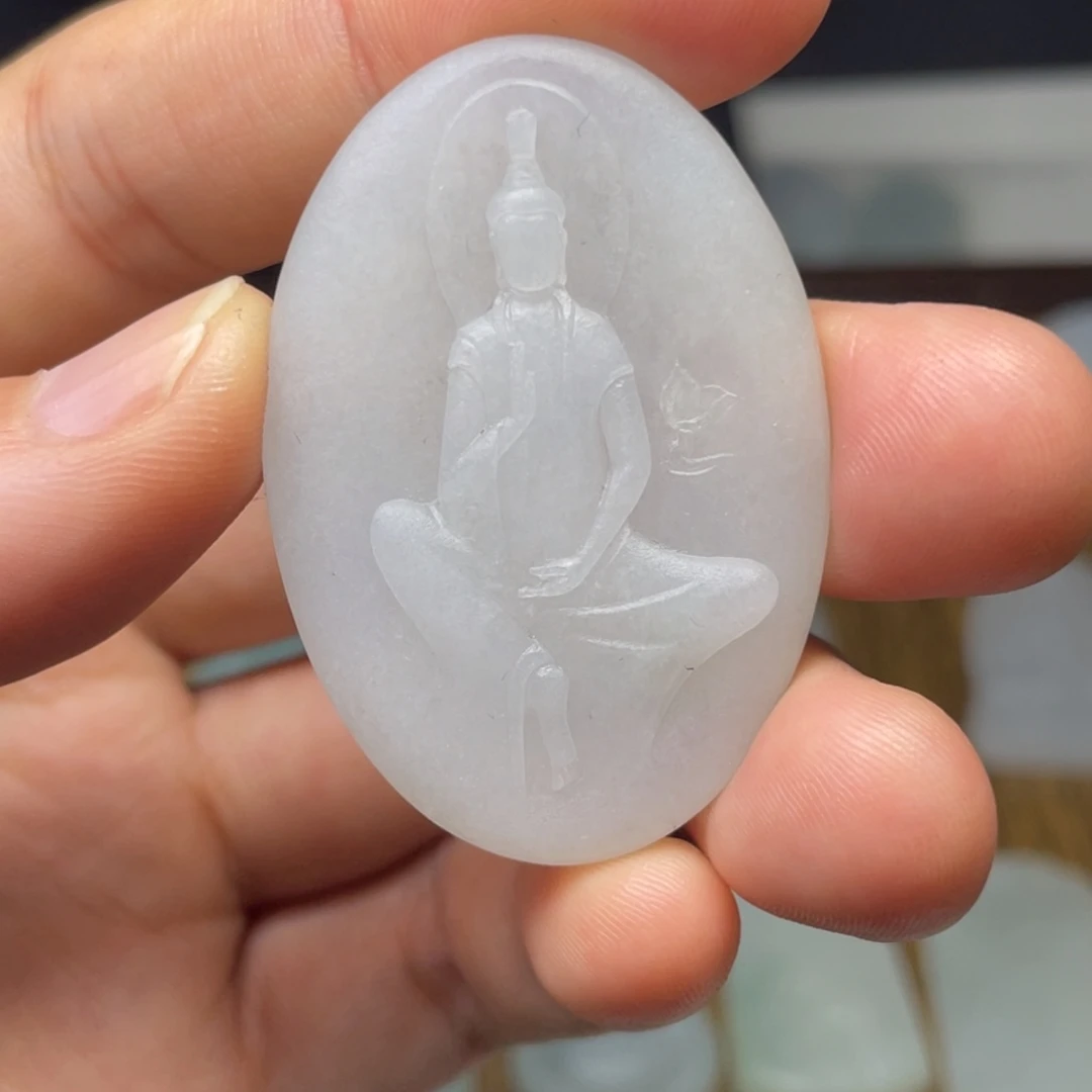 定制翡翠未镶嵌无相佛