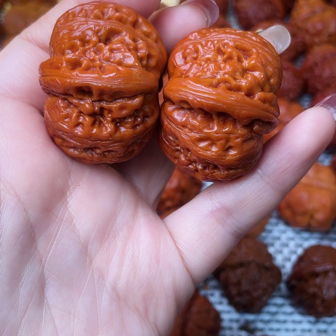 桃核吊坠文玩核桃 手把件 元宝 41