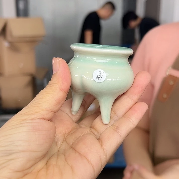 龙泉云间青瓷小米茶器
