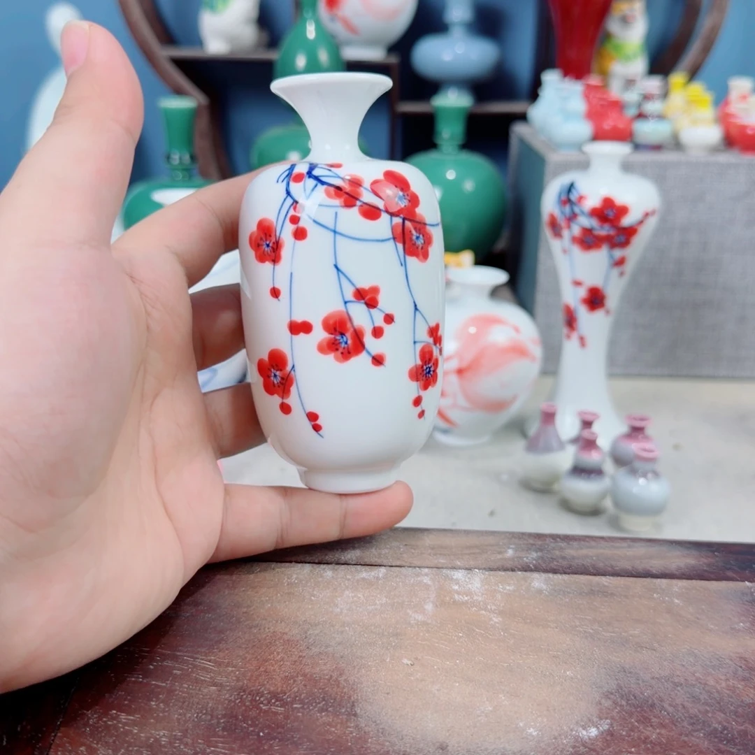 陶瓷手工小花器摆件
