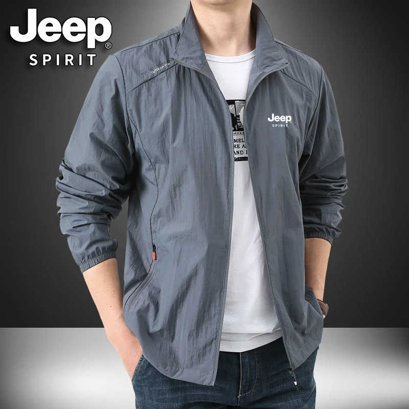 JEEPSPIRIT吉普防晒衣夏季新款防紫外线皮肤衣透气户外钓鱼服薄款