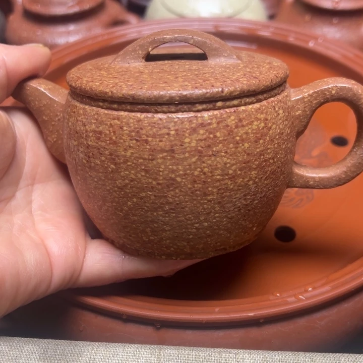 紫砂茶壶宜兴原矿金降坡