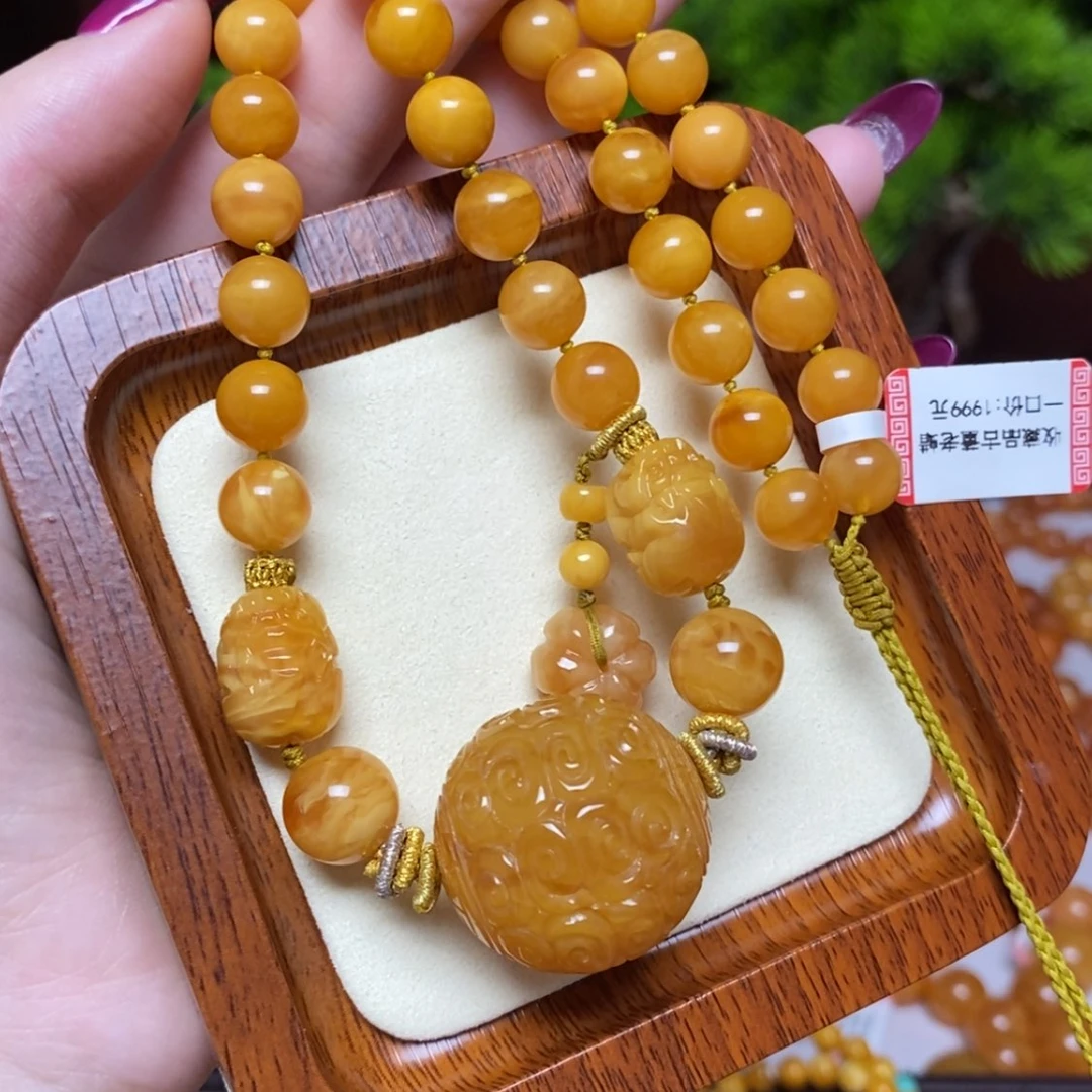 【闪购商品】蜜蜡颈饰未镶嵌项链
