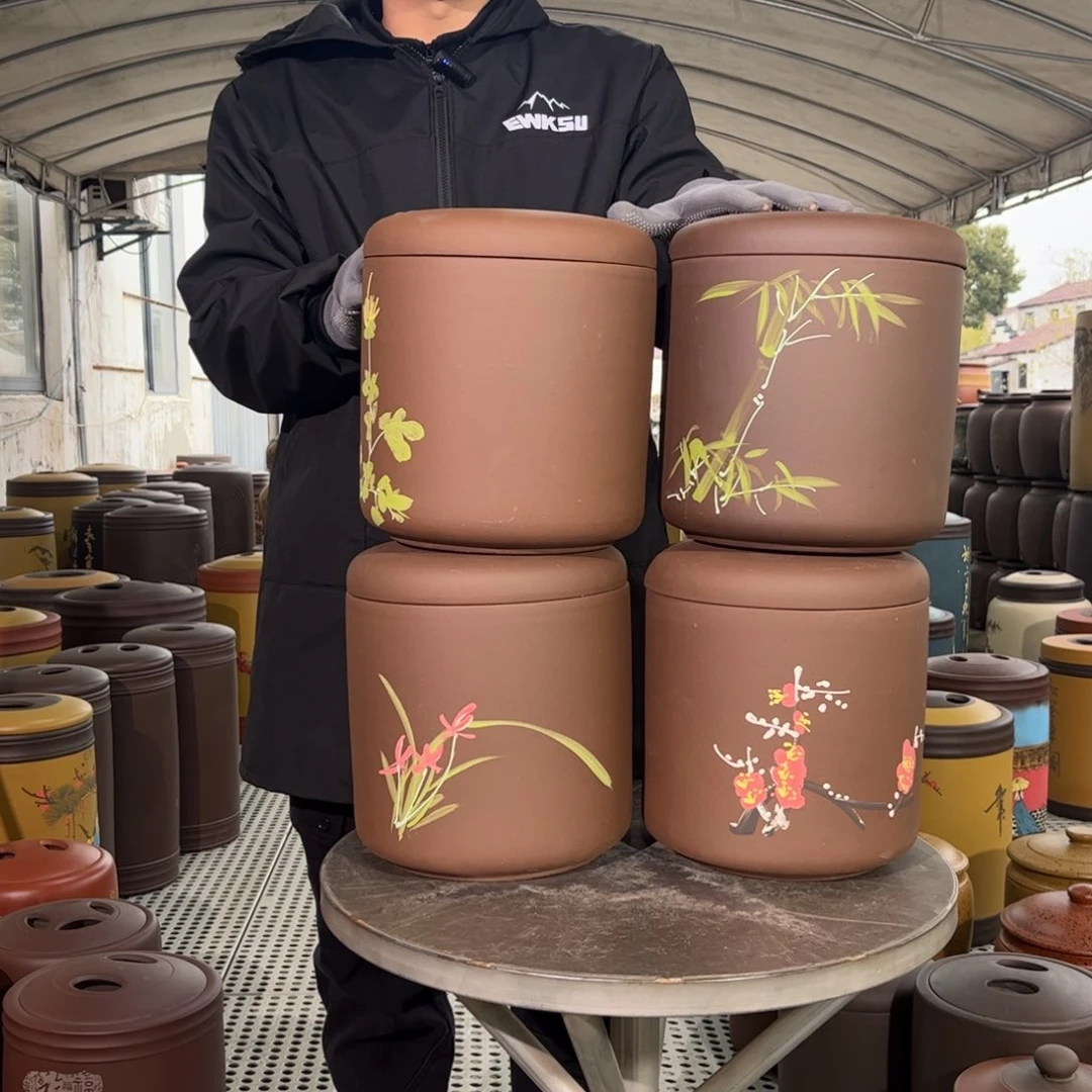 紫砂茶叶罐茶叶罐4个