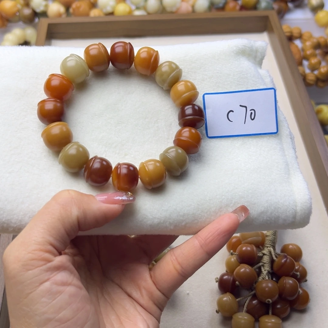 墨***笺手串菩提根/象牙果松果通货干嘛14mm