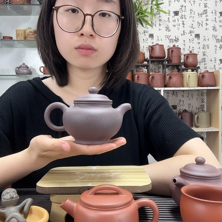 茶杯紫砂原矿鲨皮青气窑掇只紫砂壶280CC左右没礼盒