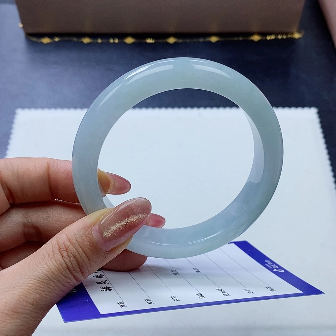 未镶嵌手镯翡翠心**水60.9圈喽