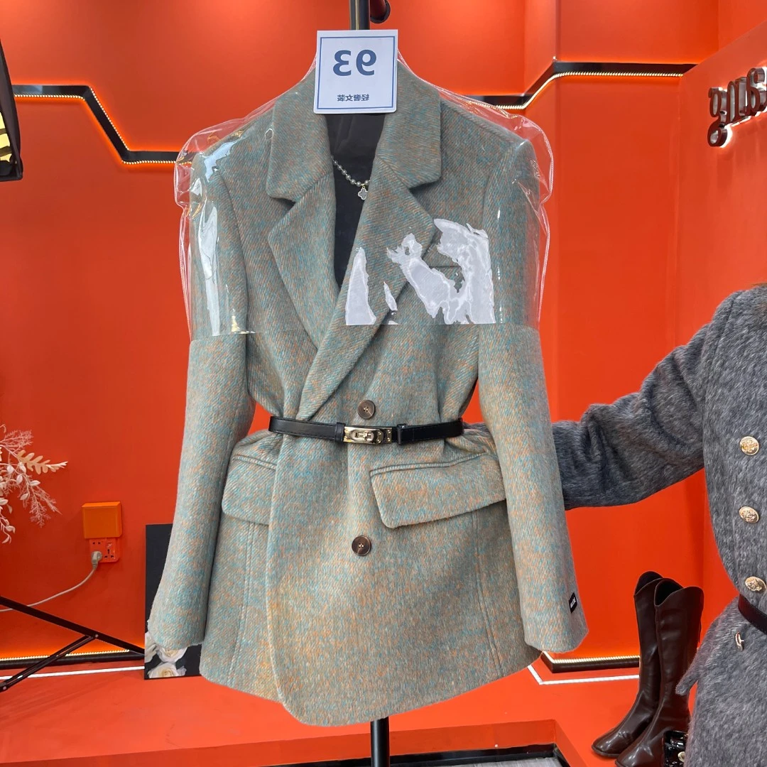 【轻风尚】现货2024新款秋冬季时尚百搭风设计师毛呢套装小香风