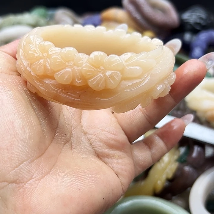 未镶嵌手镯石英岩玉夢****