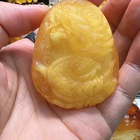 未镶嵌琥珀耳饰吊坠