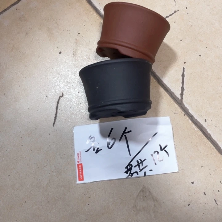 紫砂花盆紫砂花盆口9高6