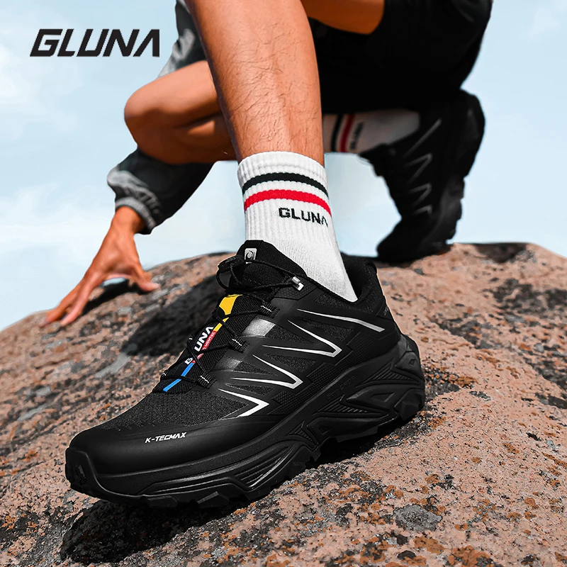 GLUNA哥鲁纳夏季户外徒步登山越野跑鞋减震耐磨止滑透气-峰峦3.0