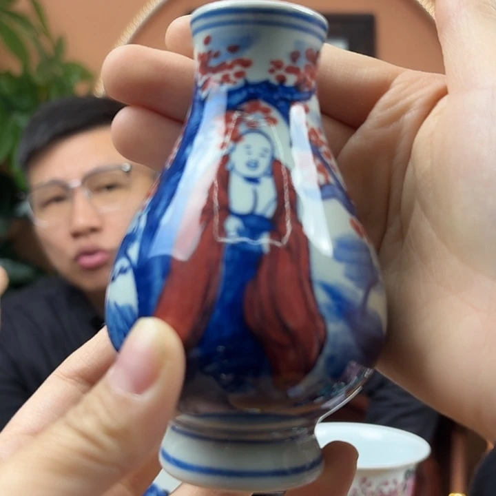 摆件陶景德镇陶瓷手工花瓶
