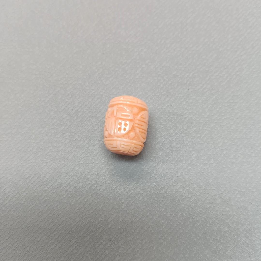 M64号-粉色雕刻吊坠