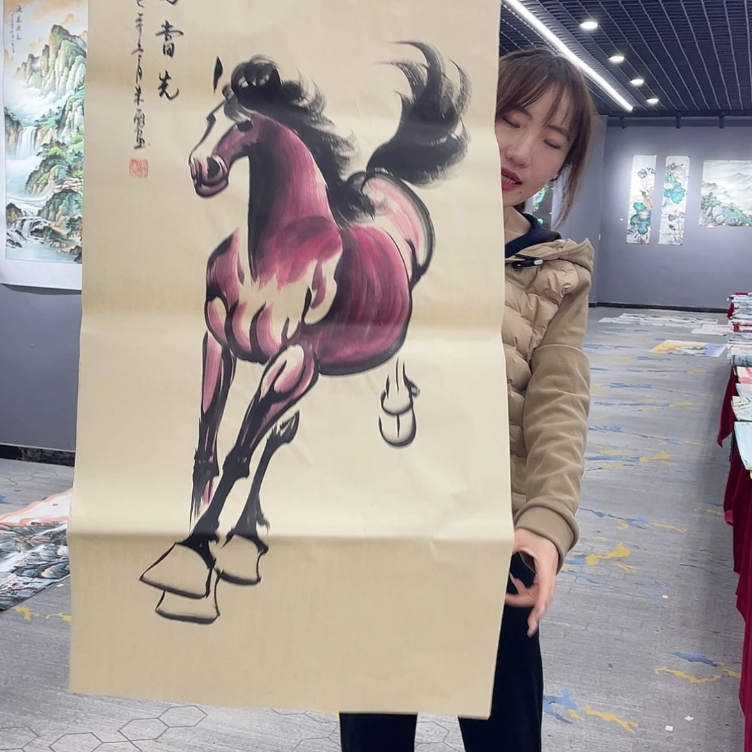 名人真画手工手绘