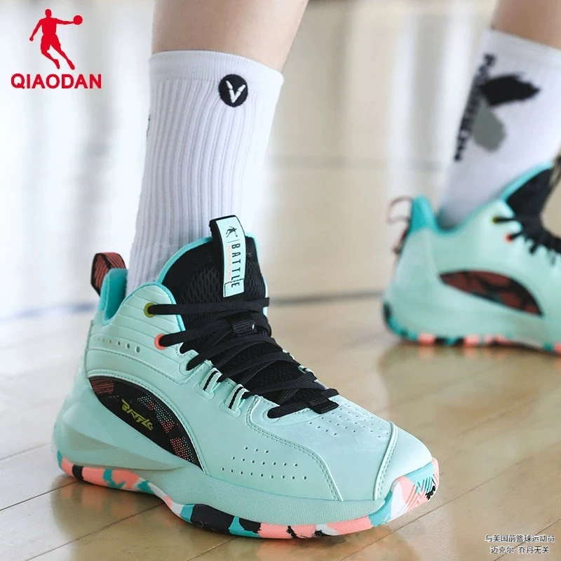 乔丹篮球鞋男鞋高帮专业实战球鞋2025冬季新款青少年皮面运动鞋子