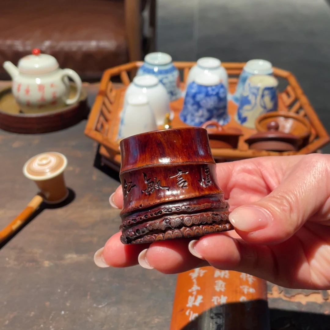 紫砂茶道竹根盖置