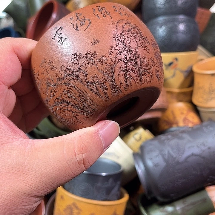 茶杯紫砂全手工紫砂主人杯