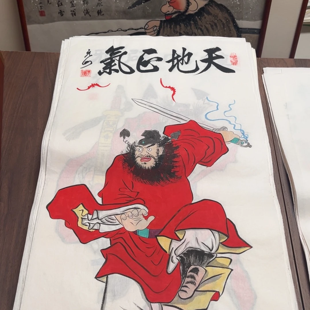 国画纯手绘禅意画作品