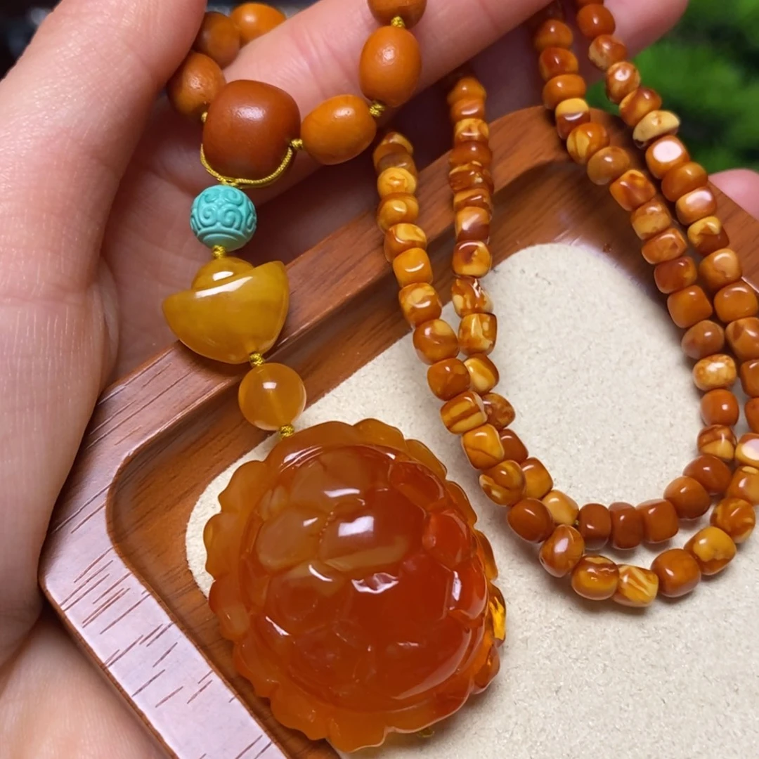 【闪购商品】蜜蜡颈饰未镶嵌项链