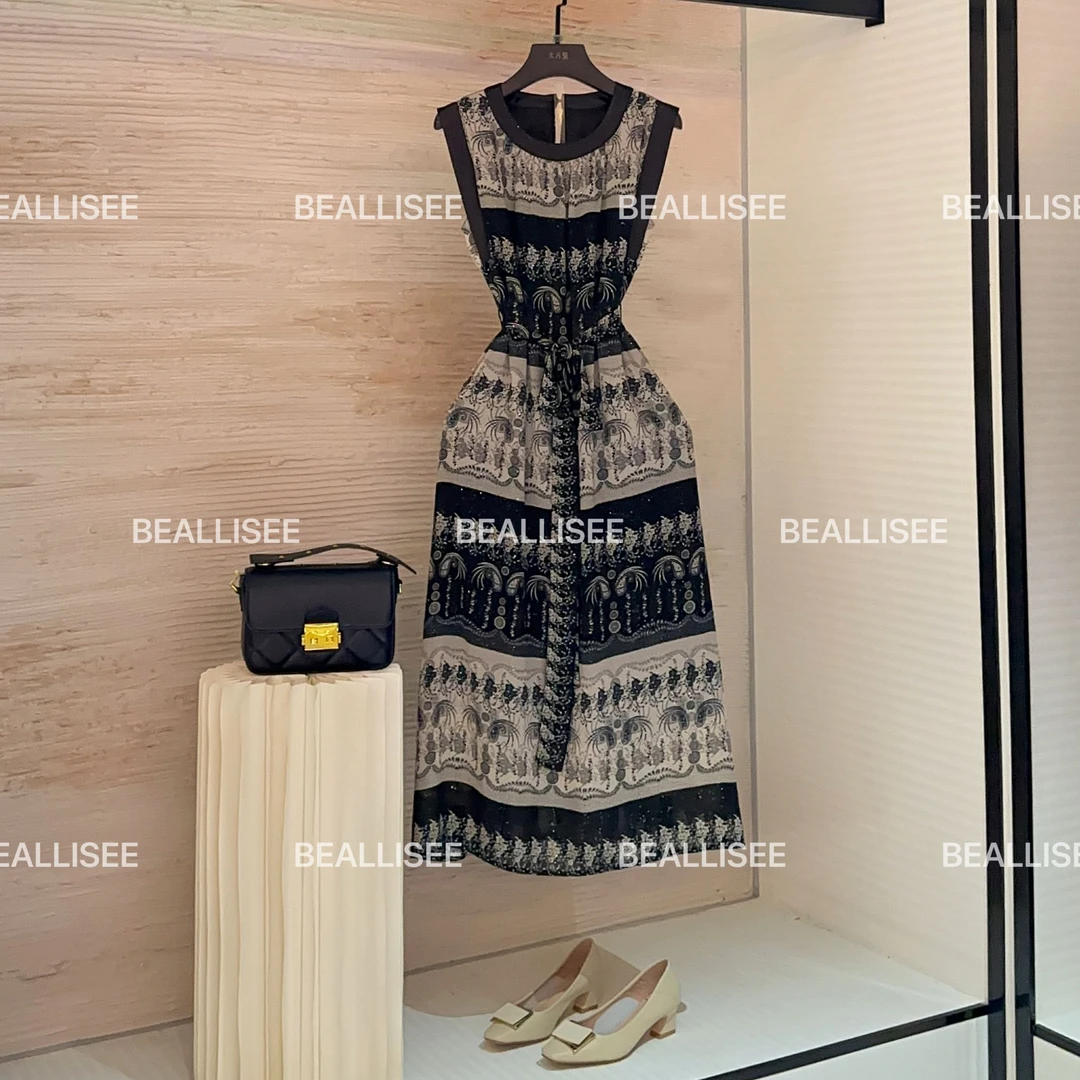 【宠粉价】夏季新款无袖显瘦国风时尚气质宽松连衣裙W-A697