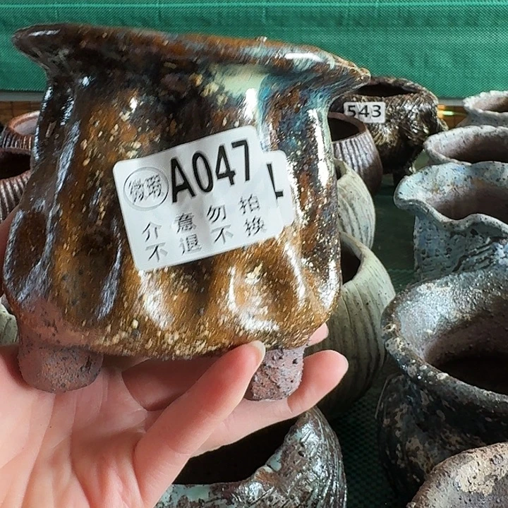 内口7高10粗陶手工