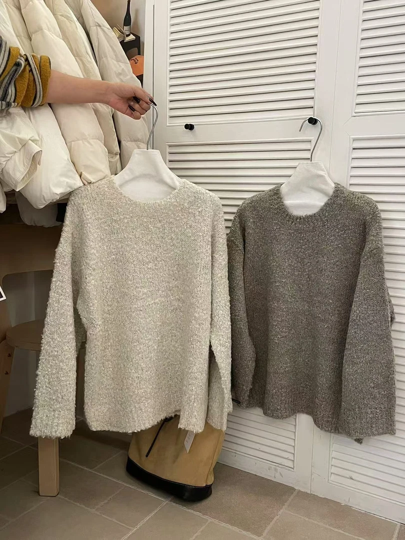 【ARONG阿荣家】纯色毛衣54775-灰色-F