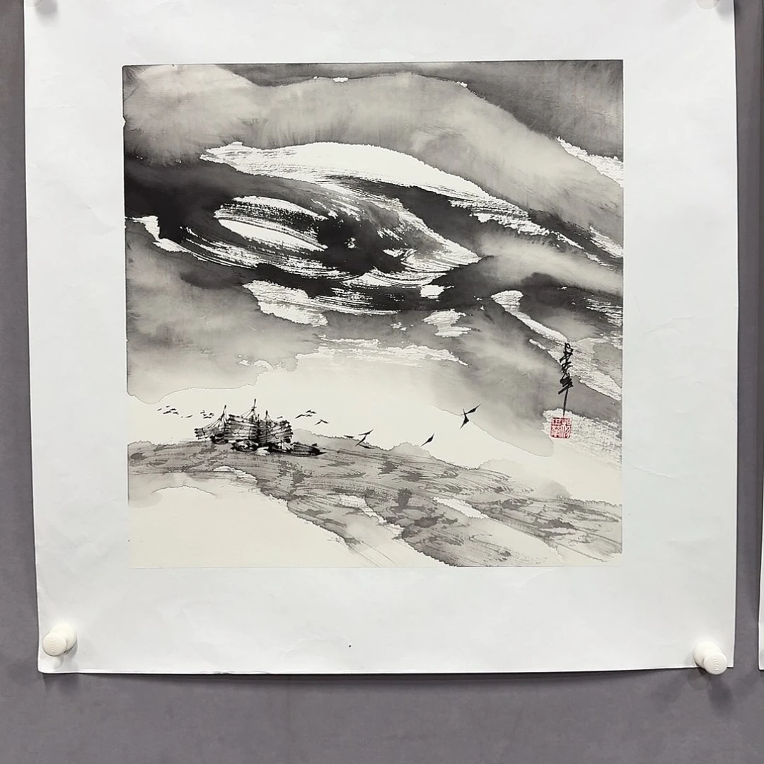 国画亲笔手绘放心去藏