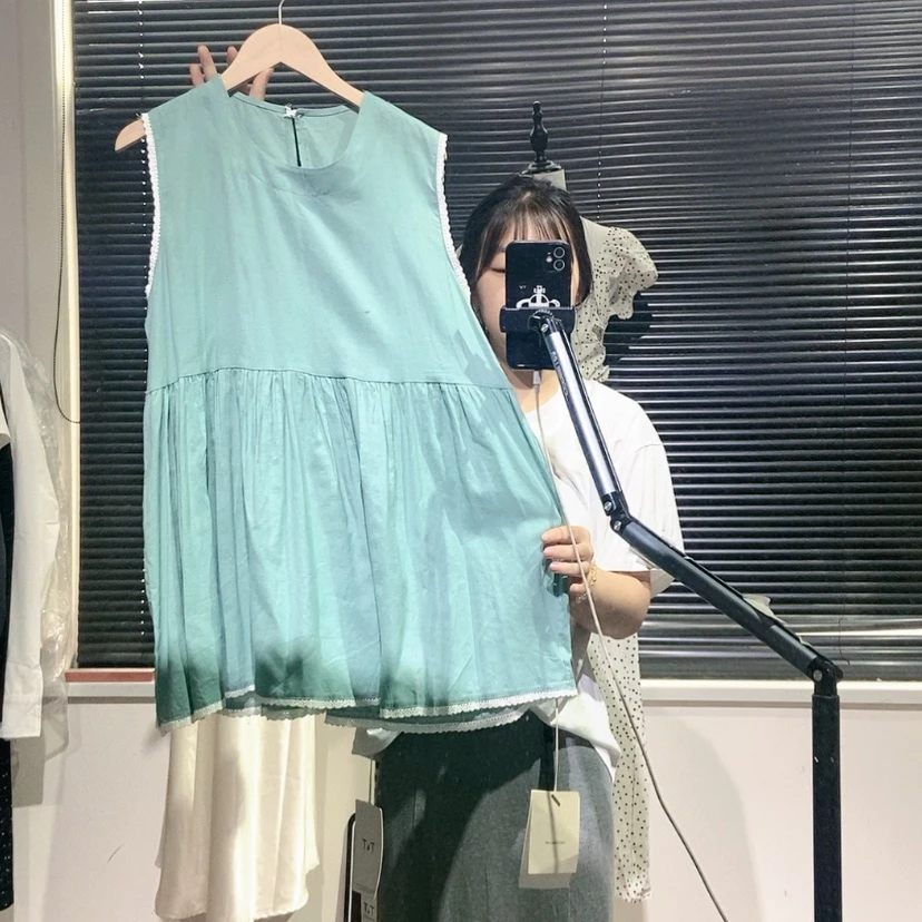 【闪购商品】水绿色背心