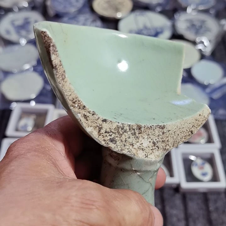 瓷片青花影青杯垫标本全选