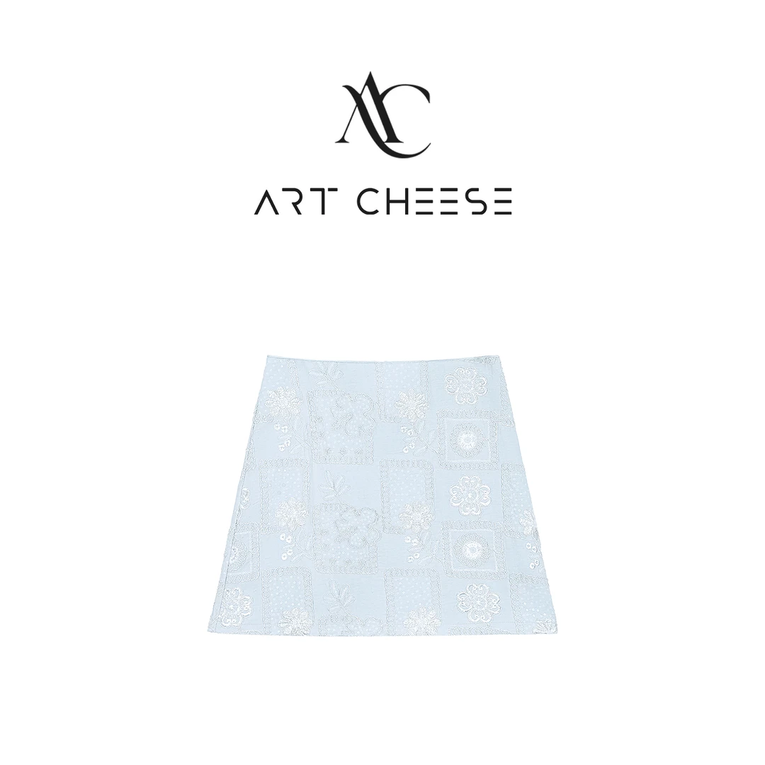 【芝士Cheese】洛蒂亚 气质时尚重工提花显瘦百搭设计师款半身裙