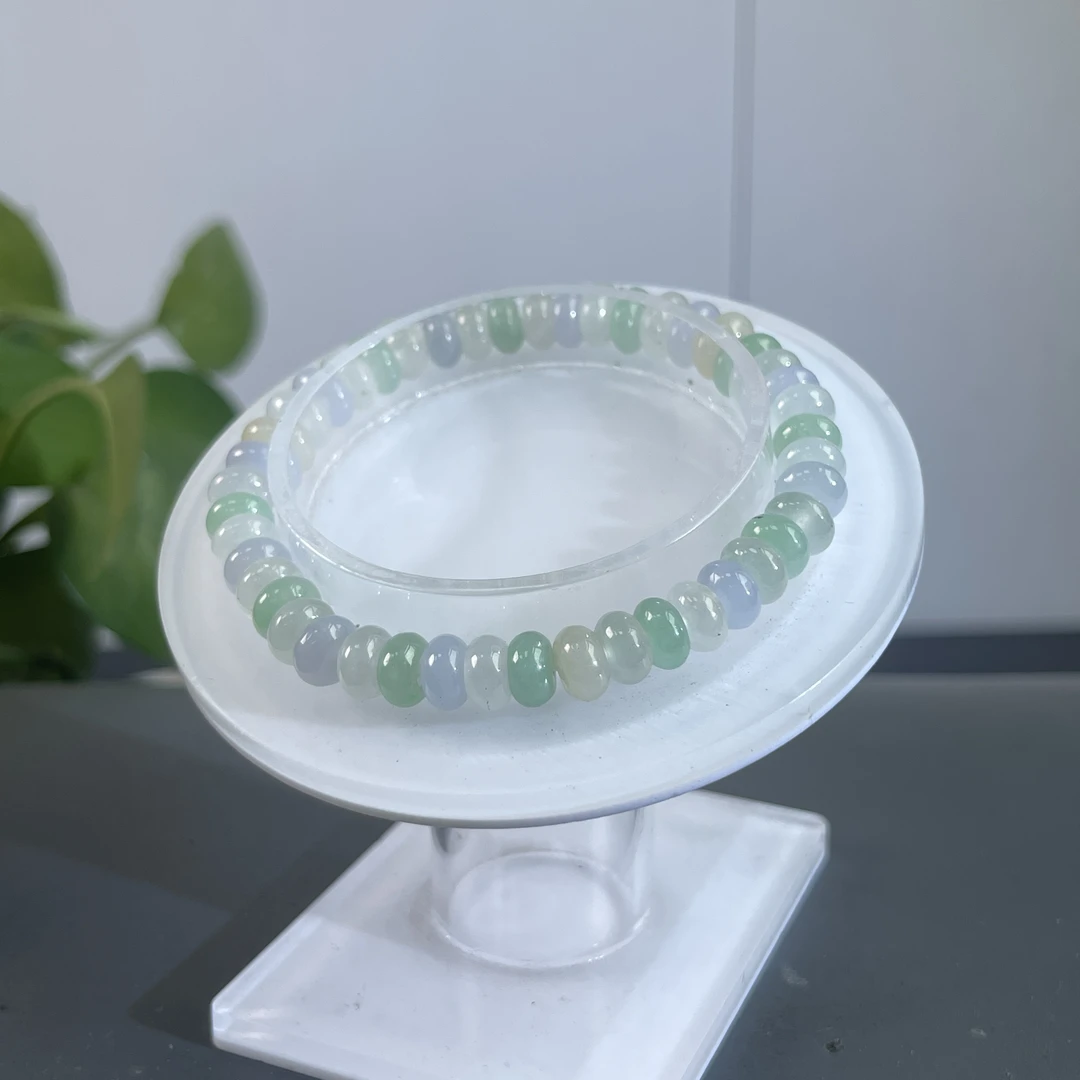 JXB04-99 天然缅甸A货翡翠  翡翠手串