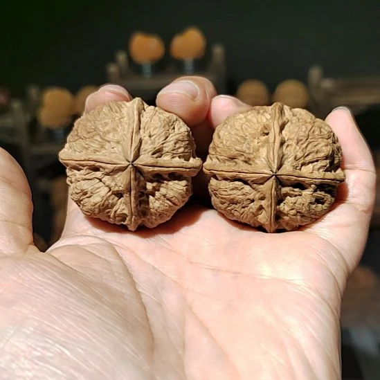 把件文玩核桃福利四棱带彩39尺