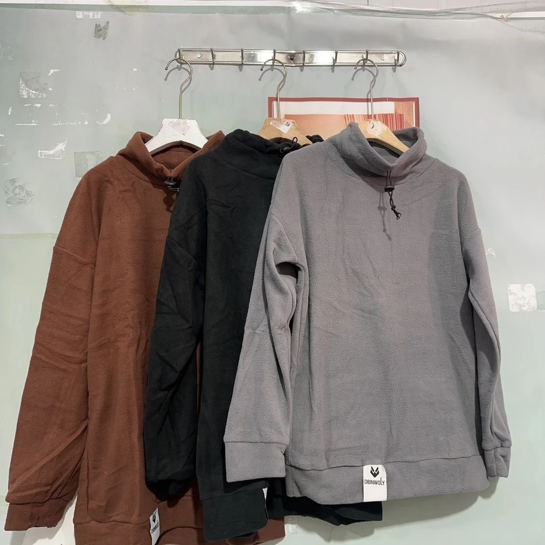 秋冬2024卫衣摇粒绒加绒加厚男士打底保暖立领上衣