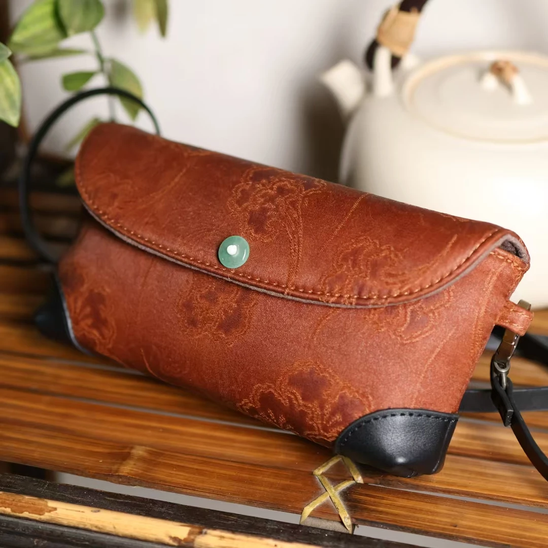 【朴意凡器】冰梅扣挂手机包&红云纱扣挂手机皮包