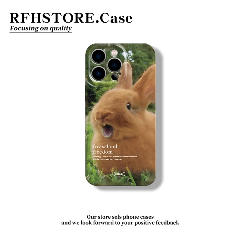 飞虎胜趣味奶兔适用苹果16/15pro菲林手机壳华为oppo小米vivo可爱