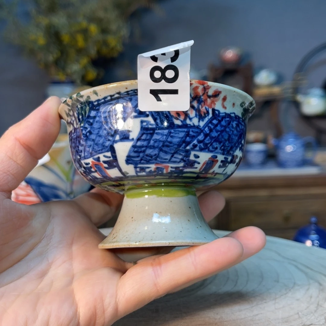 杯素浅陶瓷手工手绘