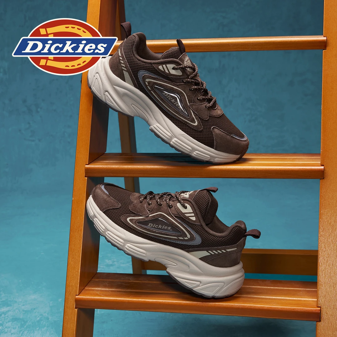 Dickies童鞋2025秋冬新款网面透气运动鞋防滑耐磨男童女童老爹鞋