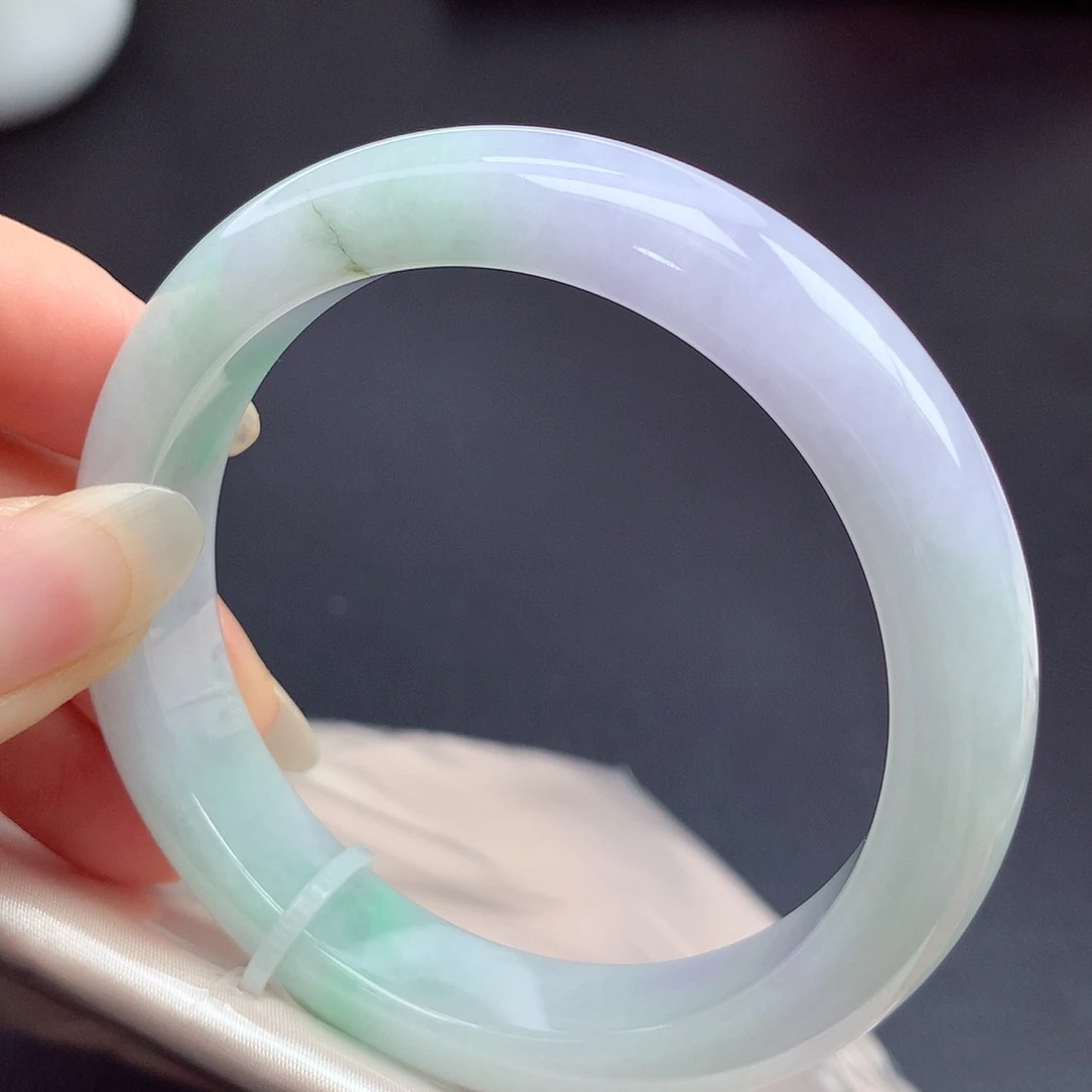 翡翠未镶嵌手镯56.6圈口