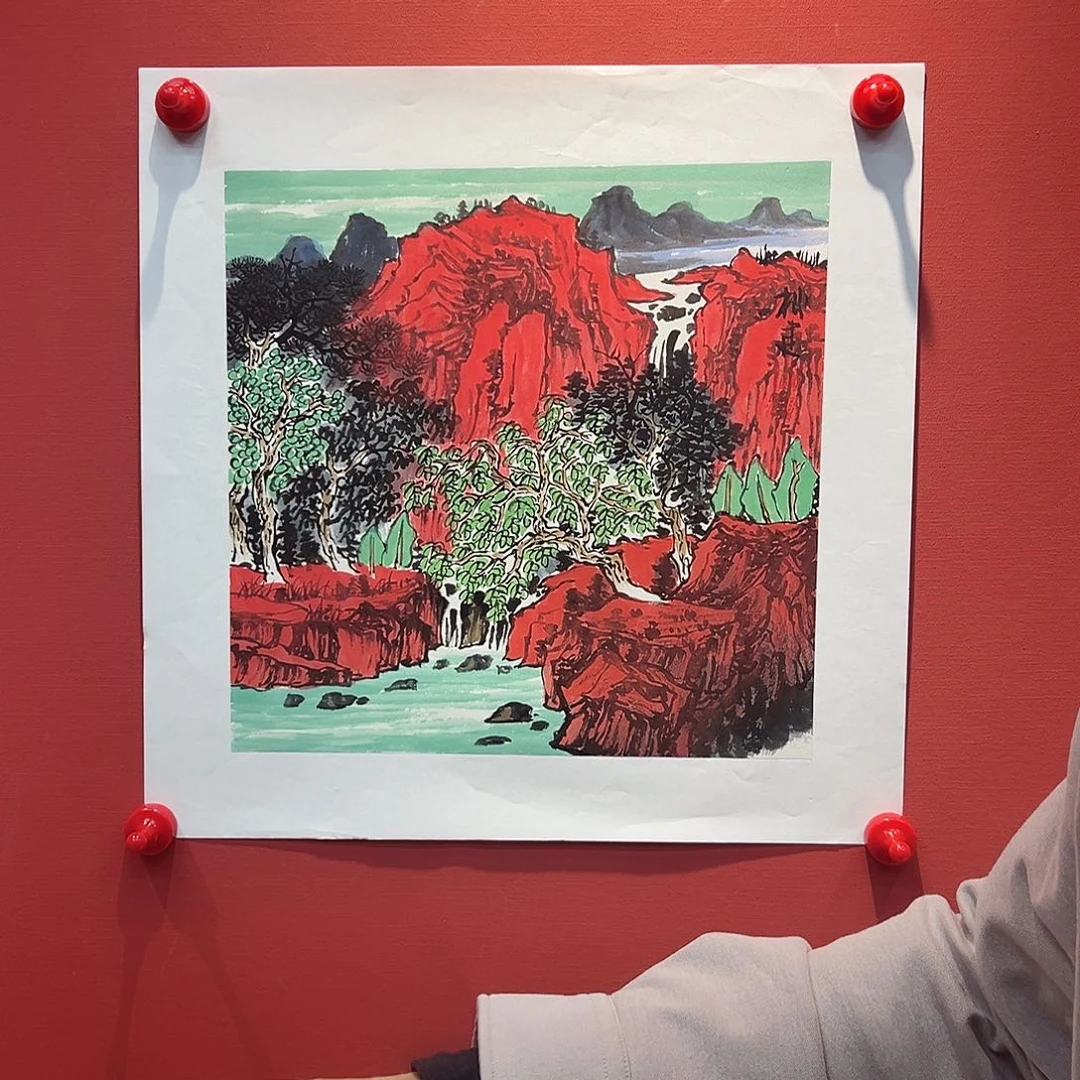 国画曹根建国画作品