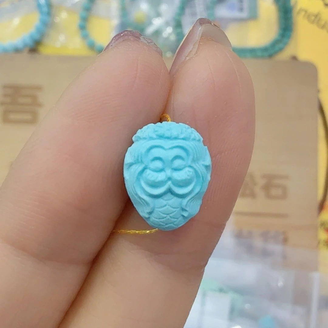 小***丁绿松石未镶嵌珠宝奇石
